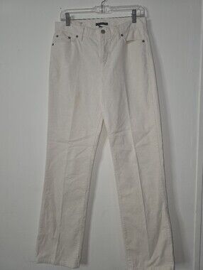 Lauren Ralph Jeans White Corduroy Sz 6